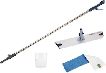 Starterkit Vileda SprayPro Inox (incl. steel/vlakmophouder)