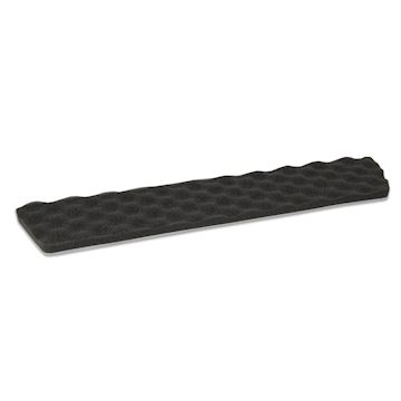 Schuimzool ribbelfoam 55cm - zwart