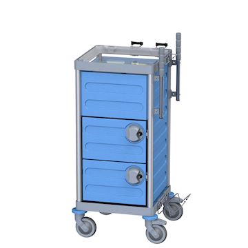 Werkwagen 'S' Wecoline Allure  63 x 57 x 115cm - blauw