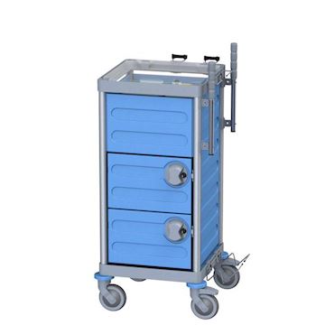 Werkwagen 'S' Wecoline Allure 63 x 57 x 115 cm met 2 lades