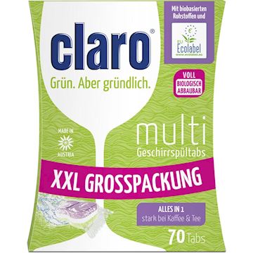 Vaatwastabletten Claro Eco 11-in-1 - groen (70 stuks)