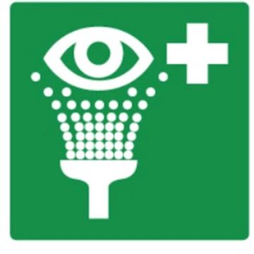 Pictogrambord Oogdouche 20 x 20 cm - groen