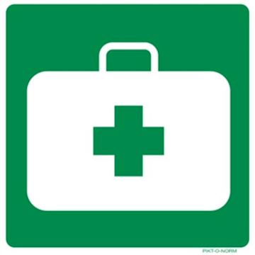 Pictogrambord EHBO Koffer Pikt-O-Norm 20 x 20cm - groen