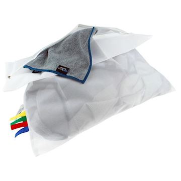 Wasnet met rits 50 x 60 cm - wit  (5 stuks)