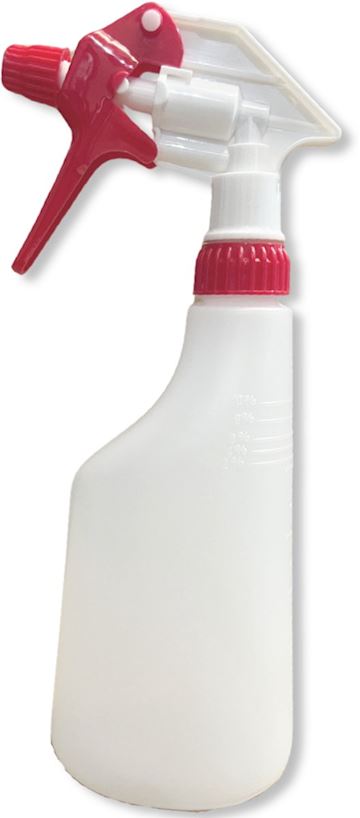 Trigger Tex-spray met aanzuigbuisje van 17 cm - wit/rood